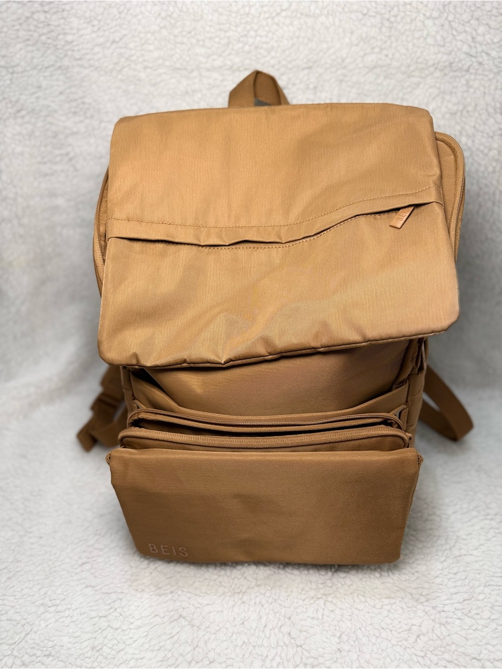 NWT BEIS Tan ultimate diaper bag